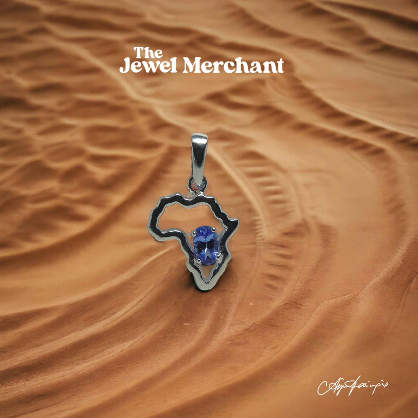 Tanzanite Africa Pendant set in Silver